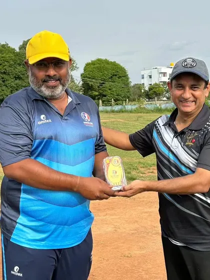 A senior player receives an award for his performance in a 40-over internal match. His experience is invaluable to the team.