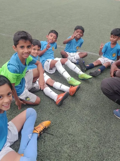 Happy faces all around after a convincing win. Building a love for the game starts at a young age.