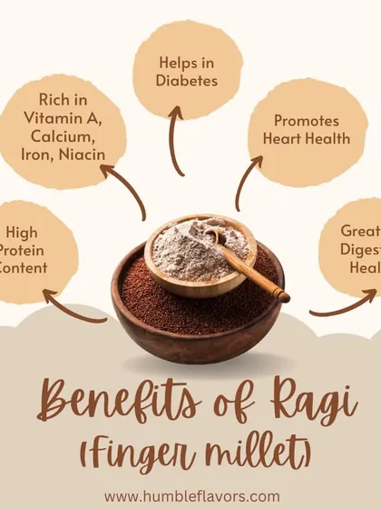 Ragi, or finger millet, is a true superfood. It's naturally high in protein, calcium, and iron, helps in managing diabetes, and promotes heart health. These benefits make my Ragi Laddus a guilt-free indulgence.