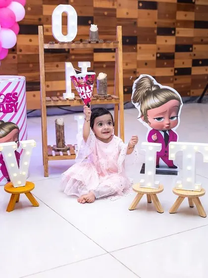 This little boss is celebrating her first birthday in style. We love capturing kids enjoying the amazing themed party setups that their parents plan.