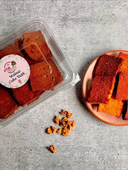 My walnut cake rusks are twice-baked for that perfect crunch. They are a delicious and addictive snack, perfect with a cup of chai.
