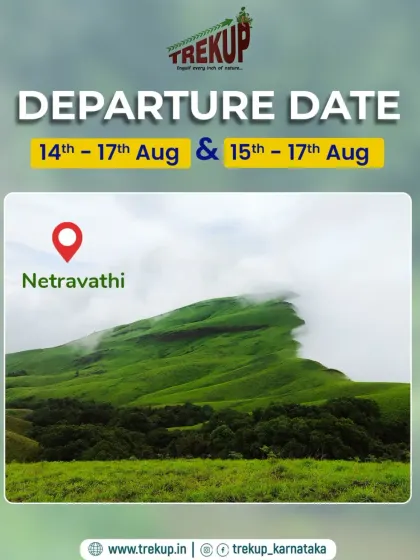 Announcing departure dates for the Netravathi trek. I run trips on long weekends to make it easy for you to plan your leave.