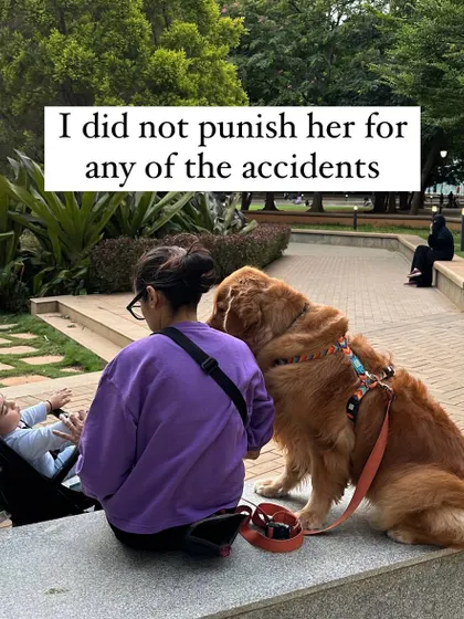 I never punished her for an accident. Punishment would only have added more stress and anxiety to an already confusing time for her, potentially making the problem worse and damaging our relationship.