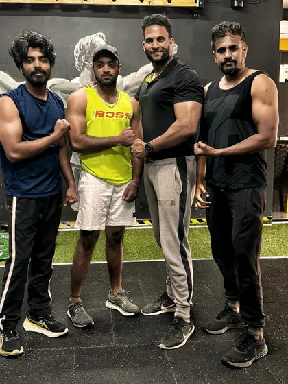 The boys are back and putting in the work. A post-workout shot with my clients.