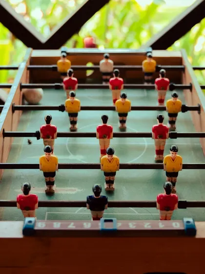 Get ready for a foosball showdown. This fast and fun table game is a favorite for all ages and guarantees some exciting moments.