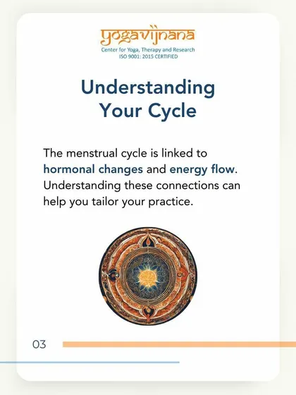 Understanding your menstrual cycle is the first step. I teach how hormonal changes and energy flow are linked, which allows you to tailor your yoga practice to your body's specific needs during this time.