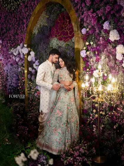 We crafted this breathtaking floral haven to bring our bride's vision to life. Using a rich palette of all-natural, exotic flowers, we designed an ethereal setting that felt both luxurious and deeply personal, creating a truly unforgettable moment for the happy couple.