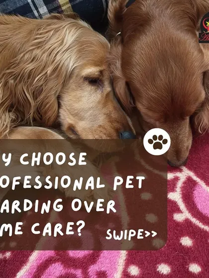 Why choose professional pet boarding over home care? We offer expert supervision, safety-designed facilities, and socialization opportunities that provide peace of mind.