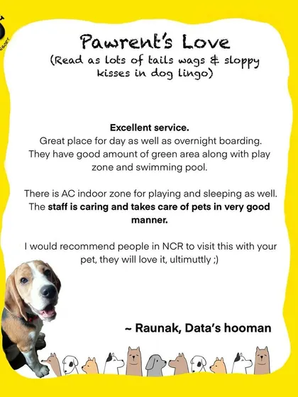 Data's dad, Raunak, highlights some of his favorite things about our facility, from the green play zones and swimming pool to the caring staff. We're thrilled that they consider us the ultimate place for pets in NCR.