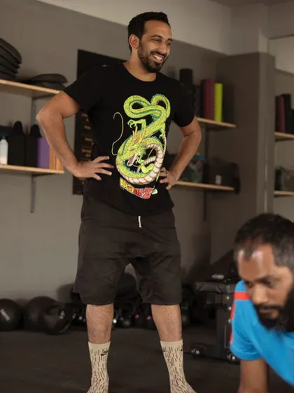 This is the evil smile I get when I see my clients doing their least favorite exercises, like burpees or Bulgarian split squats. I promise it's for your own good.