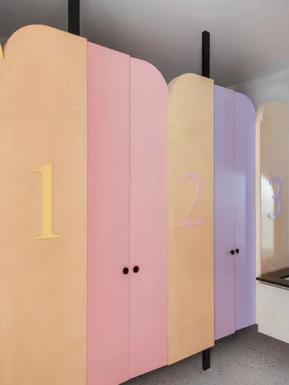 Even our washrooms are designed with children in mind. The colorful, numbered doors and child-height sinks encourage independence and make everyday routines a learning experience.