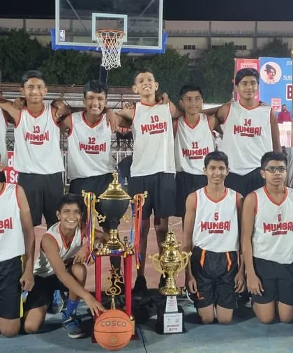 The full Mumbai Suburbs U13 championship team. I am proud to have two of my academy players in this talented group.
