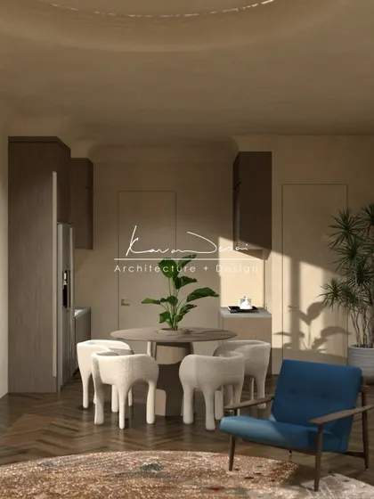 To show I do more than just "crazy," here’s a guest house in Gujarat. We used a soft, earthy palette, lime-plastered walls, and organic curves to create a space that feels calm and asks you to pause. It’s all about creating a feeling, not just a look.