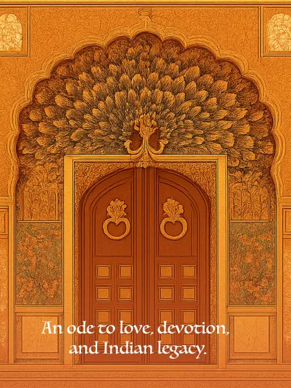 This design captures the essence of my brand's philosophy for weddings. It is an ode to love, devotion, and the enduring power of Indian legacy, which I strive to embed in every wedding hamper I create.