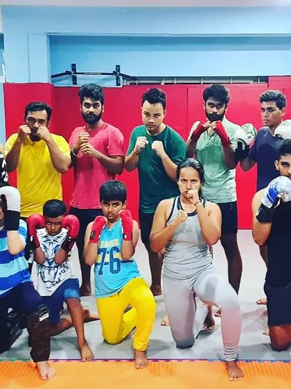 A group of mixed ages and experience levels, all geared up and ready to learn. We ensure every person feels included and empowered.