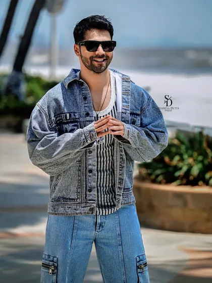 A candid and relaxed portrait of Bollywood actor Varun Dhawan for Anandalok magazine. This shot captures a moment of ease, showcasing my ability to connect with subjects and create authentic portraits even for major celebrities.