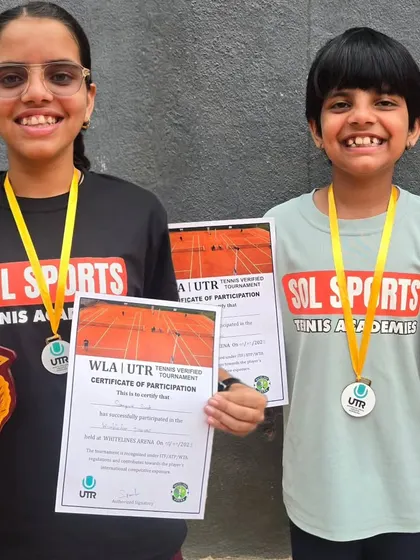 Congratulations to the sister duo Sampriti and Drivashi for their outstanding performance at the Wimbledon Jr Edition UTR Tennis Championships. We are proud of you both.