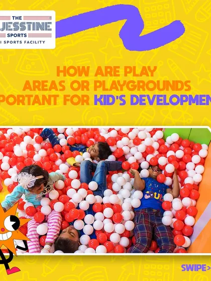 Why are play areas important for kids' development? They help build social skills, physical strength, and creativity. Our ball pit is always a favorite.