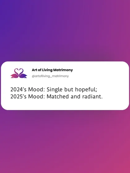 A hopeful tweet for the new year: "2024's Mood: Single but hopeful; 2025's Mood: Matched and radiant." A simple, aspirational message for seekers.