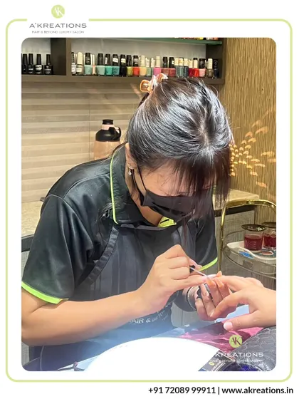 Our expert nail artists dedicate immense precision and focus to every detail, ensuring a flawless and beautifully crafted result for your manicure.