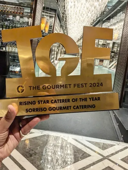 I am incredibly proud to have been recognized as the 'Rising Star Caterer of the Year'. This award is a testament to my team's passion and dedication to culinary excellence.