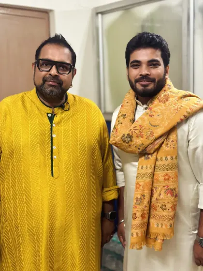 Sharing a frame with the iconic Padmashree Shankar Mahadevan ji. His energy and musical genius are an inspiration, and it's an honour to be a part of the same musical fraternity.