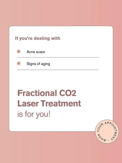 If you're dealing with acne scars or signs of aging, the Fractional CO2 Laser treatment is a powerful option to consider. A consultation can determine if it's right for you.
