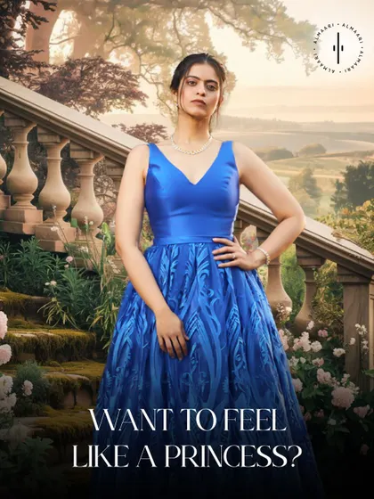 Want to feel like a princess for a night? This gown is your answer. Rent this elegant piece and have your magical moment without the royal expense.