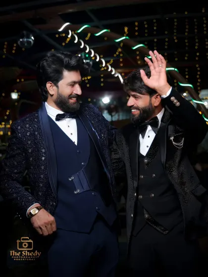 Another shot celebrating brotherhood. These candid moments between family and friends are just as important as the main ceremony.