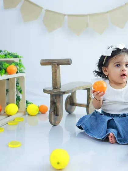 A moment of quiet curiosity. I love capturing the full range of a toddler's expressions, from big laughs to thoughtful gazes.