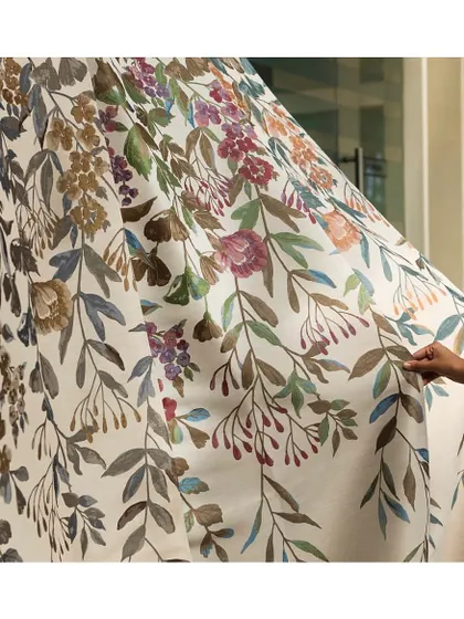 Infuse your home with colourful floral vibes with these 'Mehak' panel drapes. The large-scale watercolour floral print acts as a flowing piece of art, bringing colour and nature indoors.