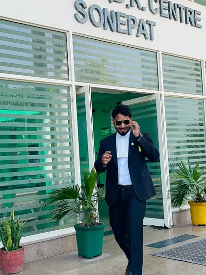 Leaving the Sonipat court after a productive day of hearings. Every court appearance is a step towards resolving your legal issue.