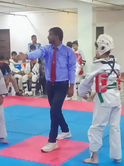 Coaching from the sidelines. I am with my students every step of the way, in training and in competition.