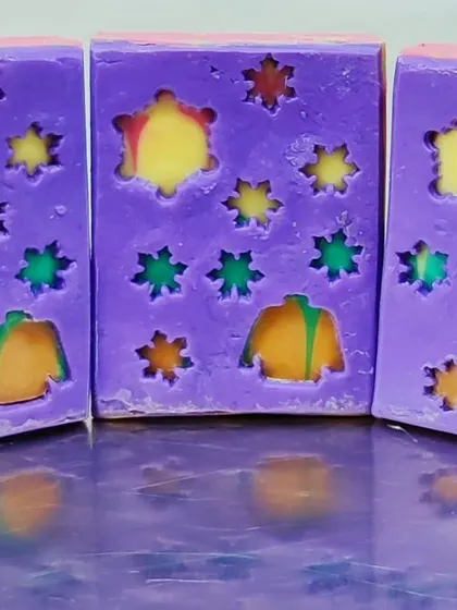 Another peekaboo soap attempt with a fun, colorful design.