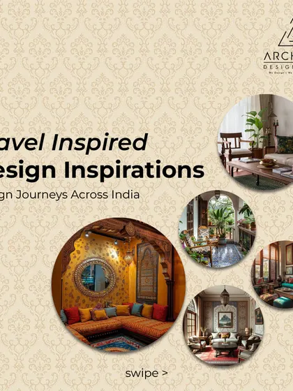 A collage showcasing my travel-inspired design inspirations from across India. From Gujarat's vibrancy to Kashmir's elegance, I bring the soul of diverse cultures into your home.