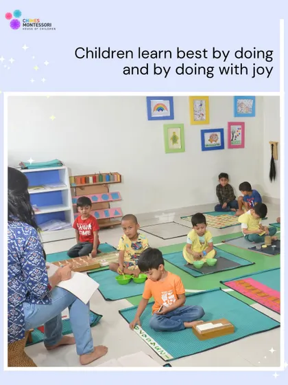 Children learn best by doing, and by doing with joy. Our classroom is a happy place where purposeful work is the source of satisfaction and growth.