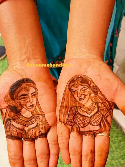 A practice sketch of two different styles of bride portraits. This is how I practice and refine my portrait skills to offer the best to my clients.