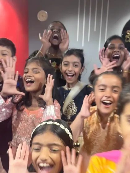 Pure excitement and joy from our junior dancers during the Diwali festivities. These celebrations are a highlight for our students and staff alike.