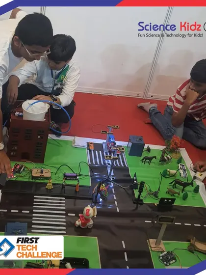 Here, my students are putting the final touches on their "Soul City" project before presenting at the First Tech Challenge. This hands-on collaboration is central to how they learn to solve complex problems as a team.