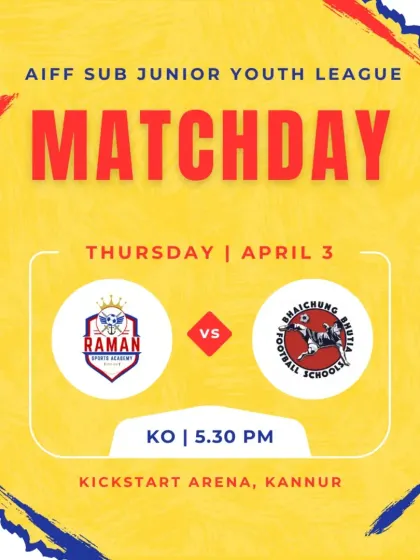 Matchday 3 in the AIFF Sub Junior Youth League against our rivals BBFS.
