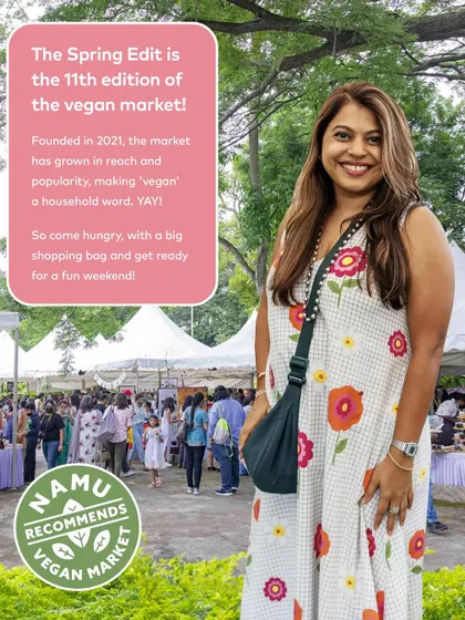 Here I am, enjoying the vibrant atmosphere of the market. Hosting these events and bringing this community together is my passion, and I love seeing everyone have a wonderful time.
