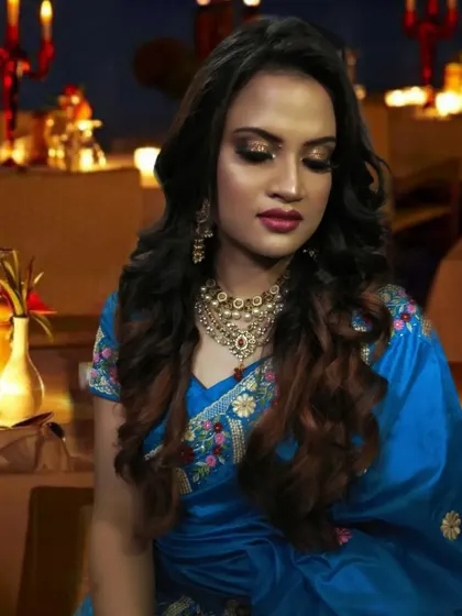 A beautiful shot from the photoshoot, creating a very dreamy and elegant mood.