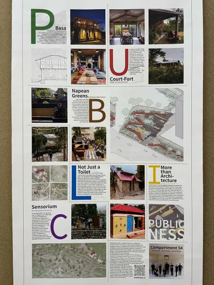 **Elev8 Jury Choice Award:** We were ecstatic to win the "Jury choice award for architecture" at Elev8, an architecture and design festival organized by The Architect's Diary. This collage represents the body of public work we submitted.
