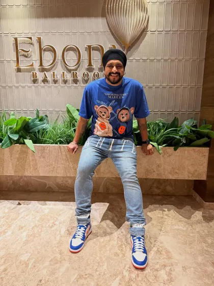 Taking a moment at the Ebony Ballroom before a Punjabi wedding reception gig. I make sure I am ready for a long night of music and celebration.
