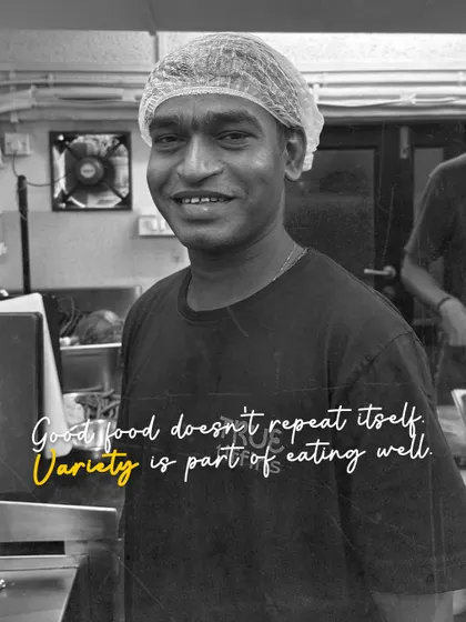 This is one of my core food philosophies: variety is part of eating well. Here's a portrait of a key team member who helps make that happen every day.