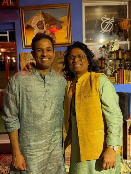 A memorable concert in Brooklyn, New York, with my talented student. It was a special moment to have him open for me and then perform together.