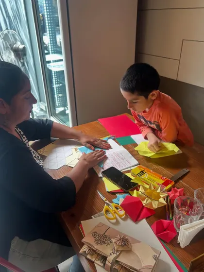 Origami is a beautiful intersection of art, geometry, and precision. In this workshop, we explored how folding paper can bring mathematical concepts to life. It’s a perfect example of how hands-on activities can make learning both engaging and profound.