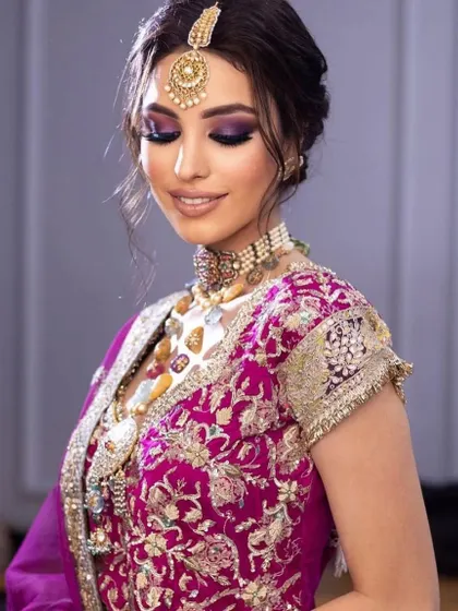 A beautiful purple smokey eye. Learn how to play with color and create stunning, unique looks in my upcoming workshops.