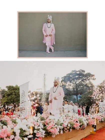 The groom's grand entry, surrounded by flowers and fireworks. We capture the excitement and splendor of the baraat, ensuring the groom's big moment is as cinematic and memorable as it feels.
