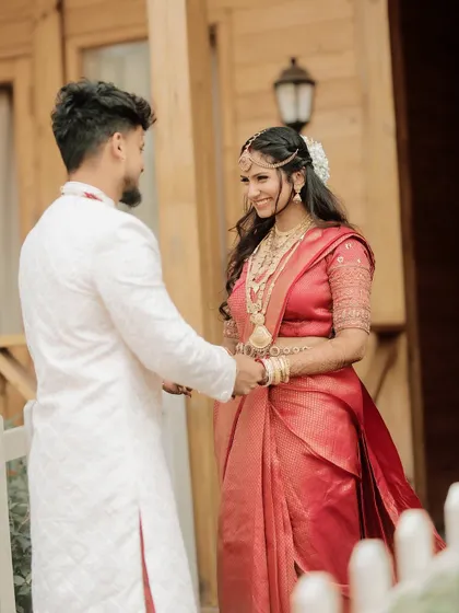 The first look. Capturing the groom's reaction and the bride's joyful smile is one of my favorite parts of the day.